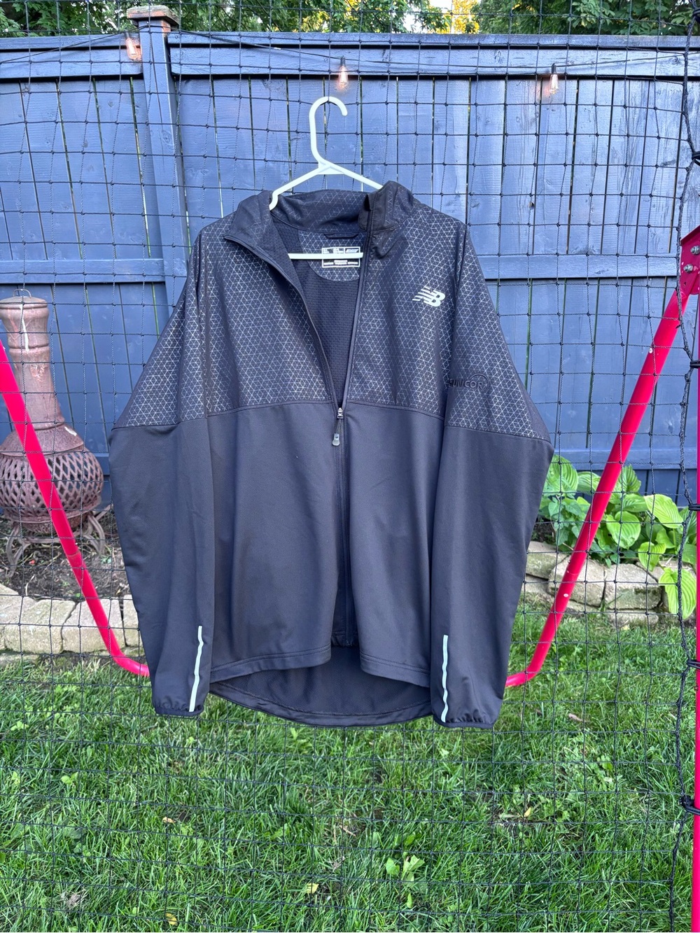 New Balance Black Performance Jacket with Reflective Logo